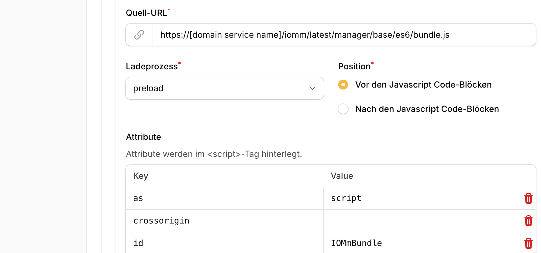 Externes Script für die IVW bundle.js mit Preload-Methode