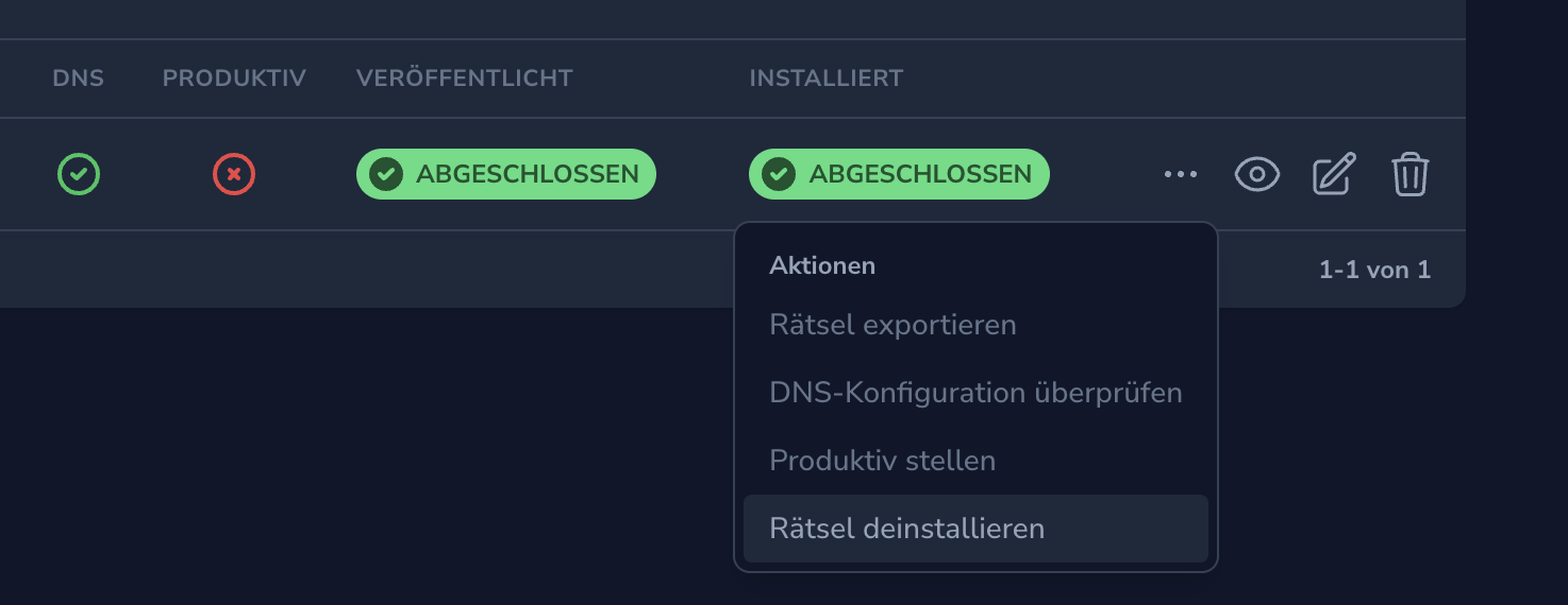 Export einer Publikation